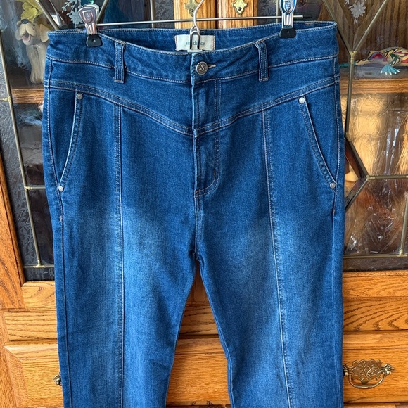 Sundance Dark Blue TrouserJeans with Front and Back Seams, Straight Legs - Picture 4 of 5
